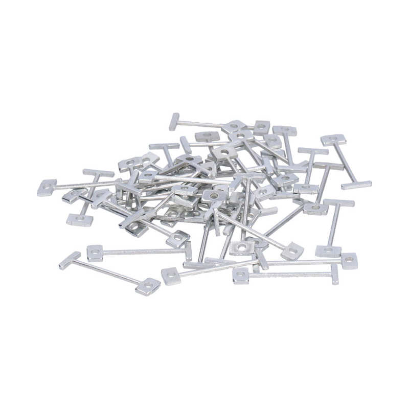 50Pcs T Pins Wear Impact Resistant Recyclable Compressive Wall Pins for Office Wall T-pin Steel Needle