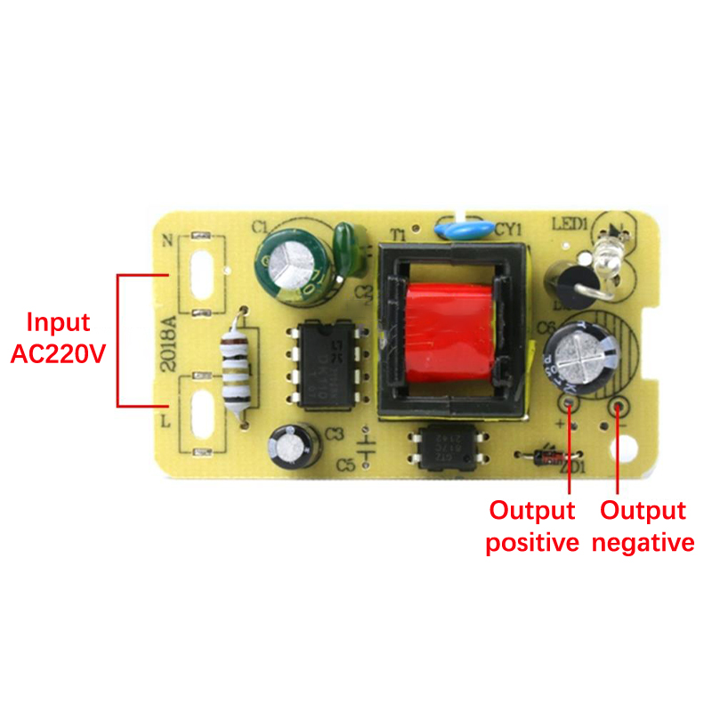 5V 2A Adapter Schaltnetzteilmodul AC 220V zu DC 5V Step-Down Netzteilplatine