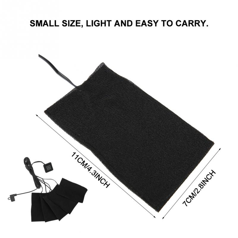 Electric Heating Pads Thermal Clothes Warmer Heated Vest Jacket Mobile Warming Gear Switch Cloth Vest Jacket Shoes Socks Heating