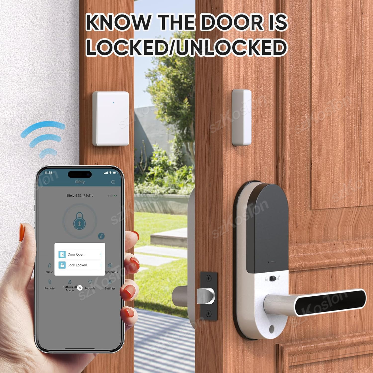 TTLOCK DS2 Draadloze deursensor Deurcontactdetecti... – Grandado