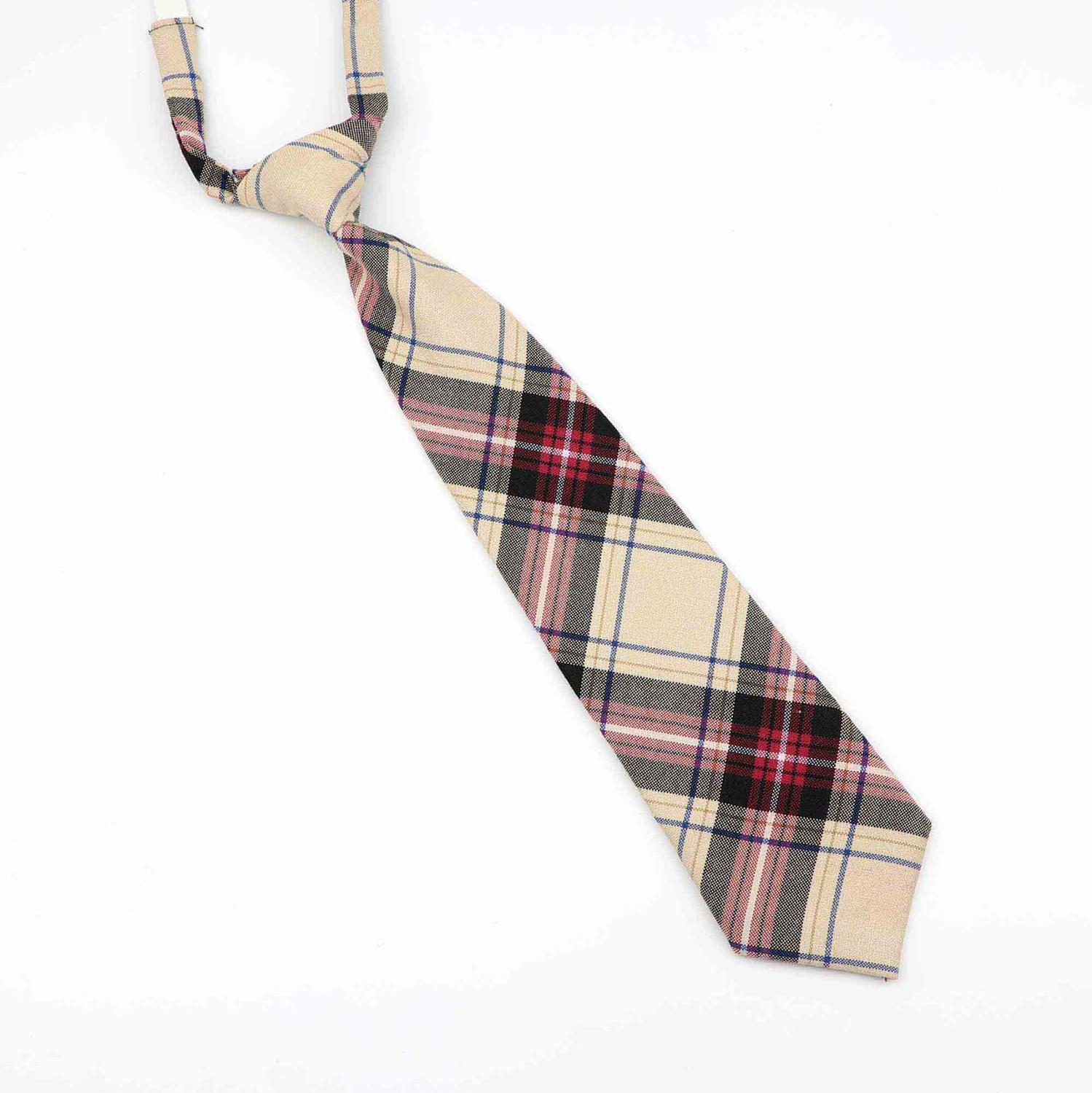 Student Lui Slim Stropdas Skinny Stripped Tie Eenvoud Elastische Band 7 Cm Breedte 33 Cm Lengte Partij Formele Mannen kids Banden: 2