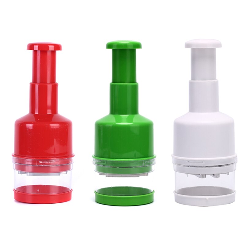 Onion Hand Chopper Pressure Garlic Onion Cutter Slap Chop Vegetable Helicopter Tomato Crusher Fruit Vegetable Tool Slicer Gadget