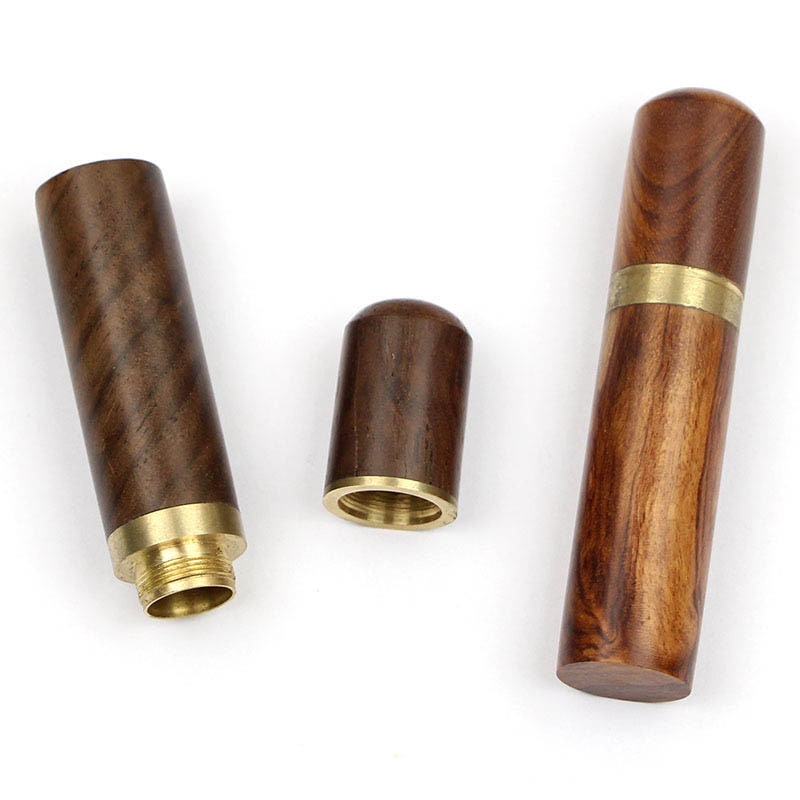 1 stk 83*18mm synåler boks broderi reparasjonshus kasse tre nåleboks lær strikkehåndverk gjør-det-selv sytilbehør