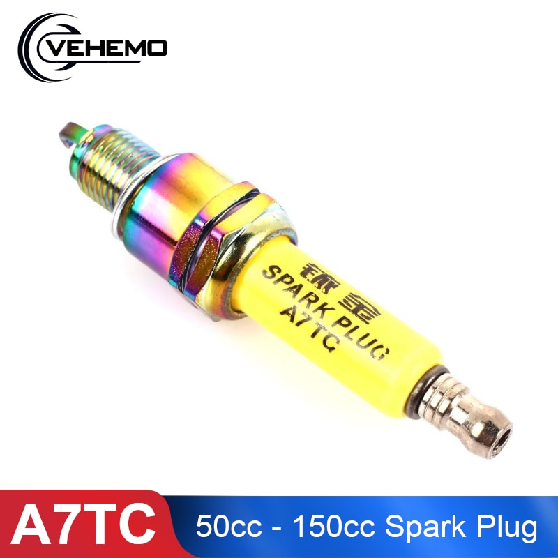 50cc - 150cc GY6 Scooter Spark Plug Alloy ATV Motorcycle Spark Plug Dirt Bike Spark Plug Autobike A7TC Kart Dirt Bike