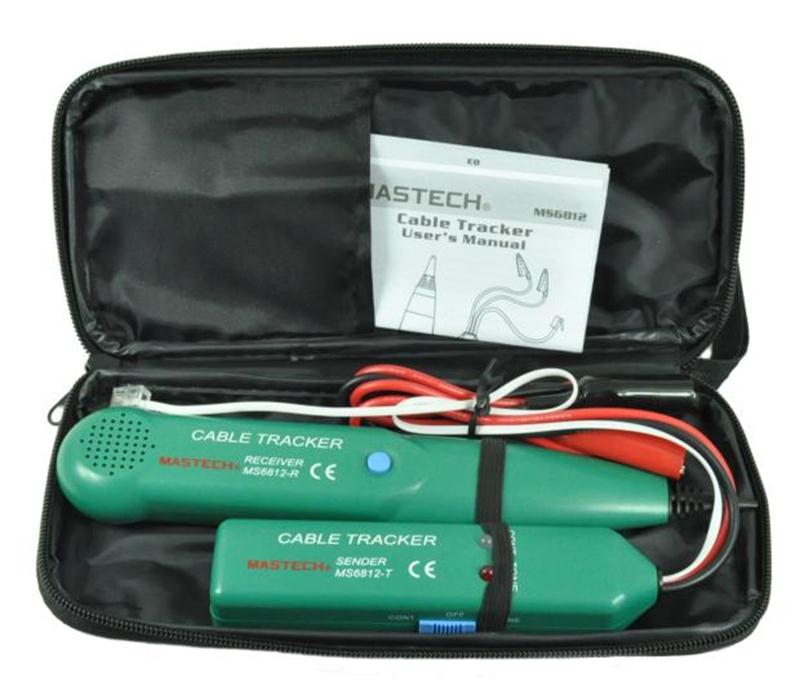 Original MASTECH MS6812 Telephone Wire Tracker LAN Network Cable Tester for UTP STP Cat5 Cat6 RJ45 RJ11 Line Finding Testing