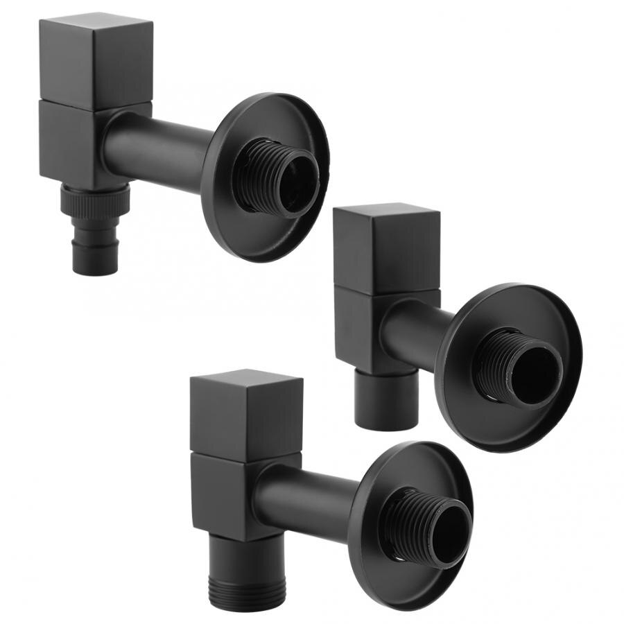 Bathroom Sets Black Brass Square Washing Machine Faucet Wall Mount Laundry Cold Water Tap Bathroom Shower