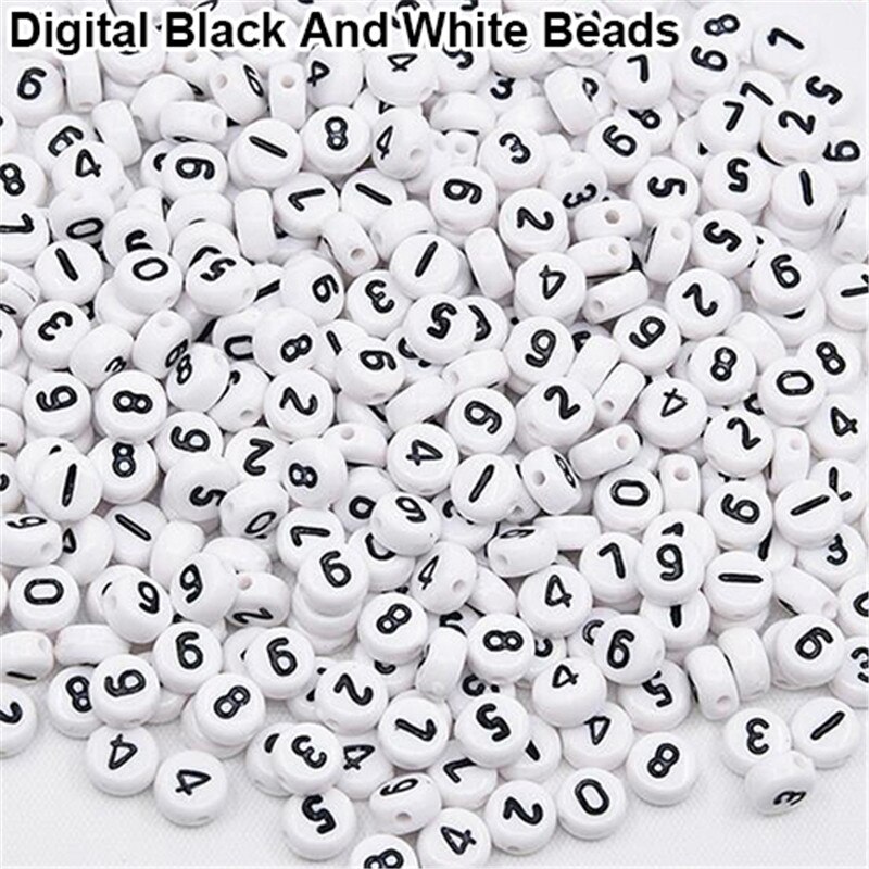 100 Stck Abstandshalter Acryl Perlen Würfel Alphabet knapp Armbinde Schmuck, sterben DIY: 1