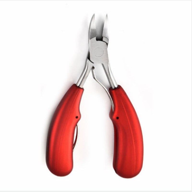 1 pcs Double Spring Nail Scissors Sharp Curved Paronychia Remover Fingernail &amp;Toenail Dead Skin Trimming Nail Clipper Nipper