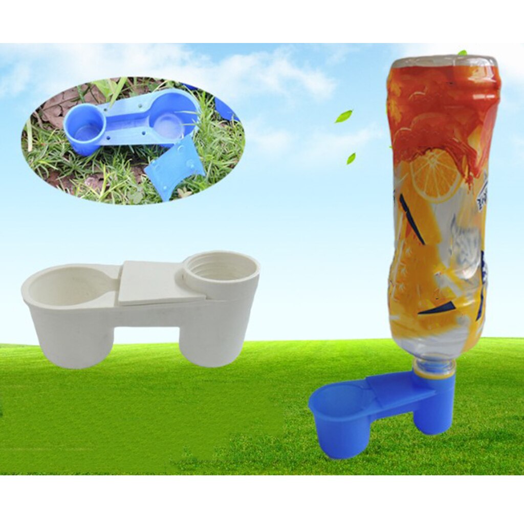 10 pièces en plastique Soda bouteille d'eau oiseau abreuvoir mangeoire coupe oiseaux outils d'alimentation