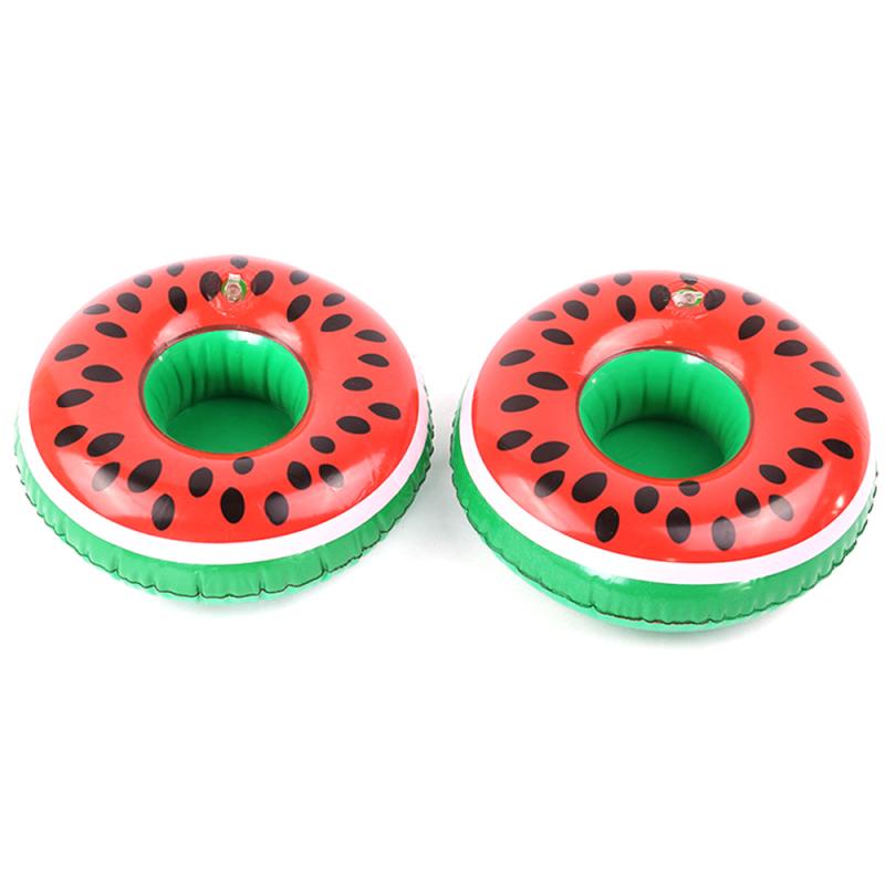 Various Styles Inflatable Coasters Float Cup Holder Drink For Swimming Pool Animal Fruit Series Water Coaster Floating TSLM1