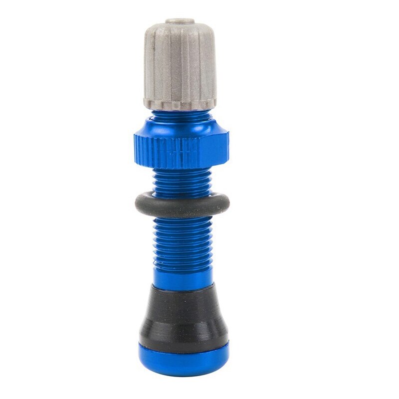 1 Pcs 40 Mm Fiets Schrader Tubeless Ventiel Voor Mtb Bike Valve Velg Wiel Tubeless Band Ventiel: blue