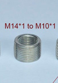 Adaptateur de tube creux fileté M6 à M10, M8 à M10, M10 à M14, coupleur fileté intérieur et extérieur, 5 pièces: kaki foncé