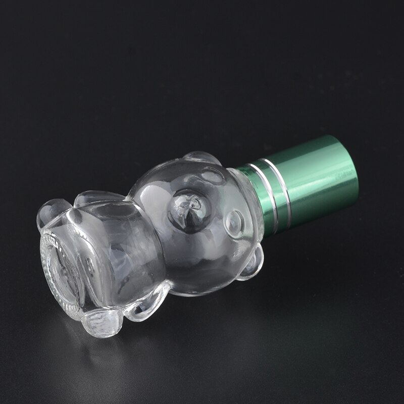 Mub-8 Ml Beer Mini Staal Bal Fles Lege Hervulbare Roll On Fles Voor Etherische Olie Reizen Transparant Glas parfum Fles