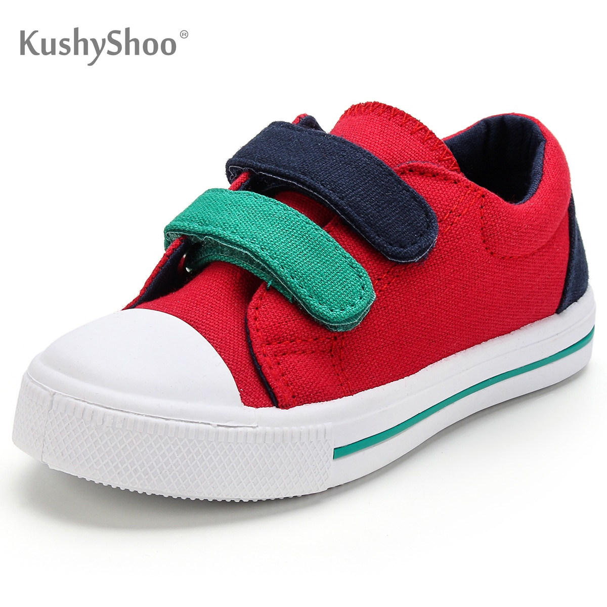 Kushyshoo peutersneakers kinderen meisjes zachte sportschoenen rode dubbele haak kinderschoenen jongens sneakers canvas schoenen kinderen