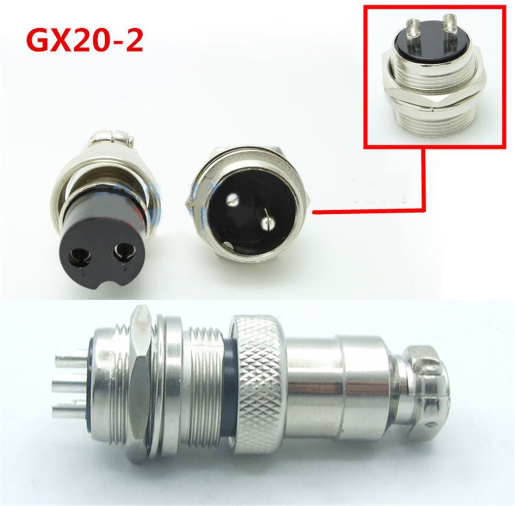 5pcs GX12 Female&male Connector Plug Socket Metal Aviation Plug 12mm Wire Cable Panel Connector Circular Socket Connector