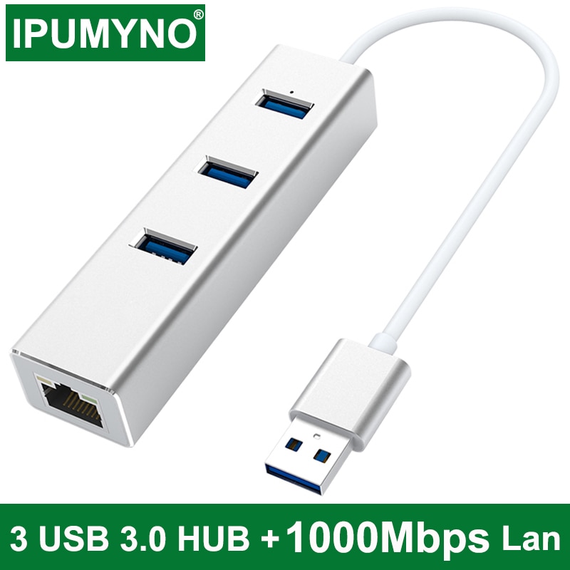 Usb  c 3.0 hub  rj45 ethernet adapter 1000 mbps netwerk voor macbook pro air computer pc laptop tv box accessoires type c splitter
