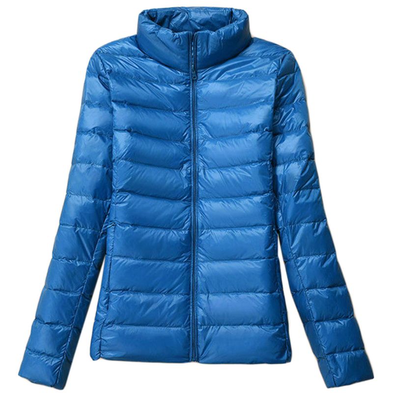 Mujer Uniqlo estilo pato abajo ligero prendas de vestir exteriores de invierno chaqueta Puffer nueva: LB / L