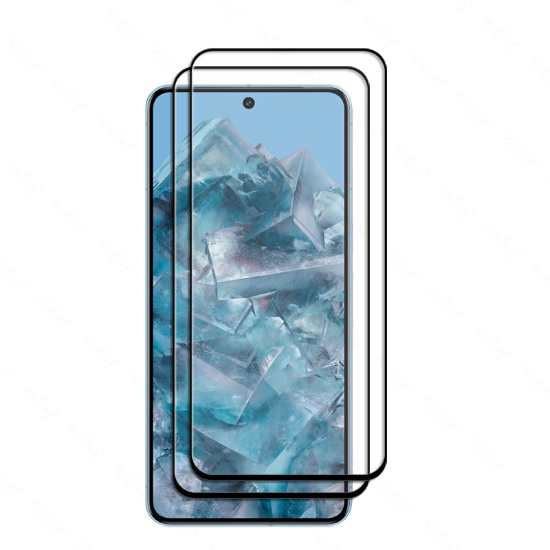 6 in 1 per Google Pixel 8 Pro Glass Pixel 9 Pro XL 8 7 6 Pro 8A 7A Vetro temperato Protezione schermo a copertura totale Pellicola per fotocamera in vetro: Argento / Pacchetto8