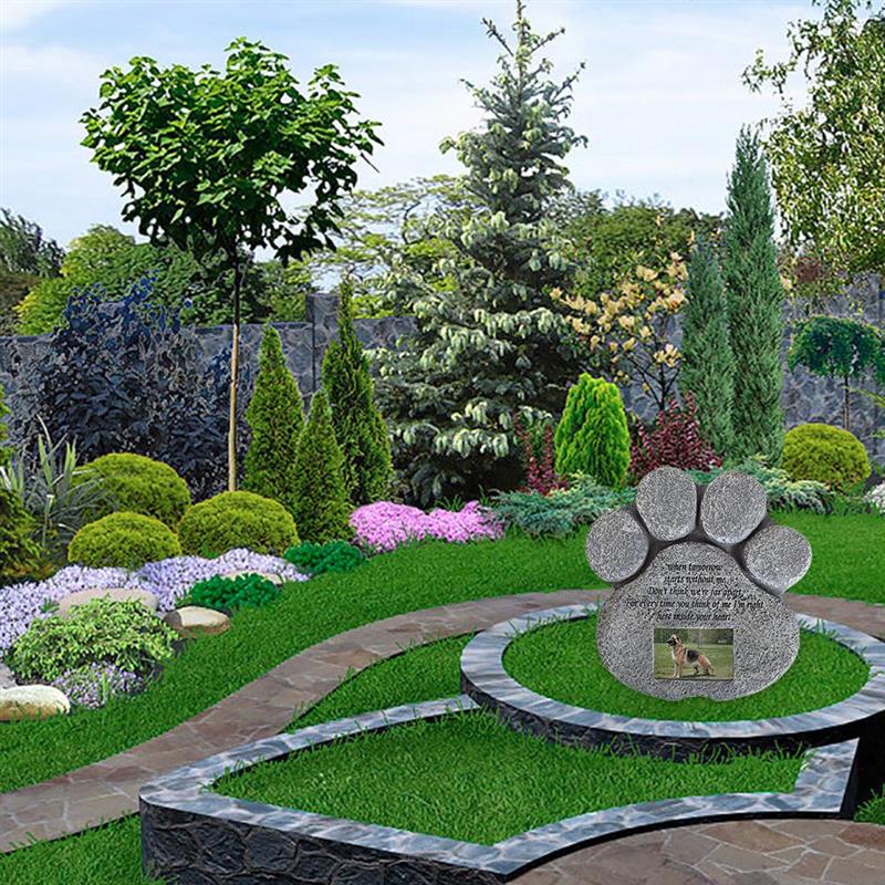Haustier Denkmal Grabstein Pfote Geformt Grabstein Garten Dekoration Ornamente Hund zubehör Haustier liefert katze Denkmal Erinnerung hund katze
