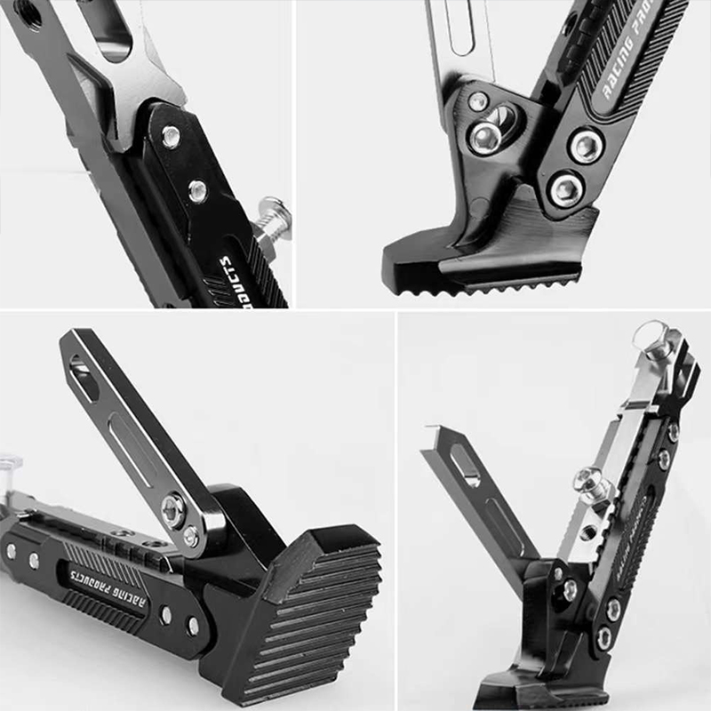Motorfiets Verstelbare Voet Zijsteun Parking Parking Motorfiets Voet Zijsteun Stand Multifunctionele Moto Accessoires