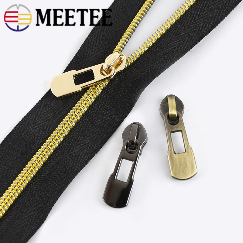Cabezales de cremallera de Metal para cremalleras de nailon, Kit de reparación de cremalleras deslizantes para bolsas de ropa, accesorios de costura DIY, 10/20 piezas 3 #