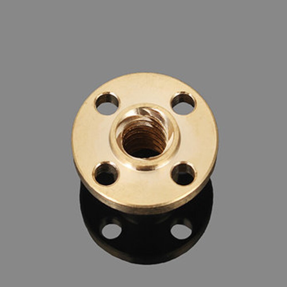 Replacement Parts DIY Practical T8 Trapezoid 8mm Lead Accessory 2mm Pitch 3D Printer Durable Brass Nut