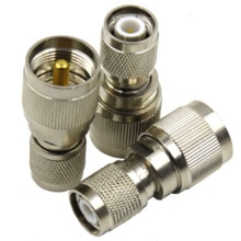 Adaptador UHF a TNC, 1 Uds., macho a TNC macho, conectores Coaxial rectos RF