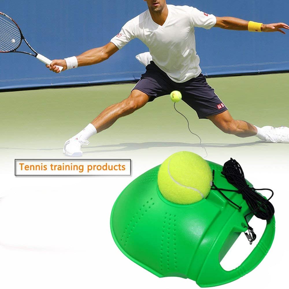 Automatic Tennis Ball Trainer Machine Rebound Ball Exercise Outdoor Sparring Device Set Tennis Practice Training Equipment