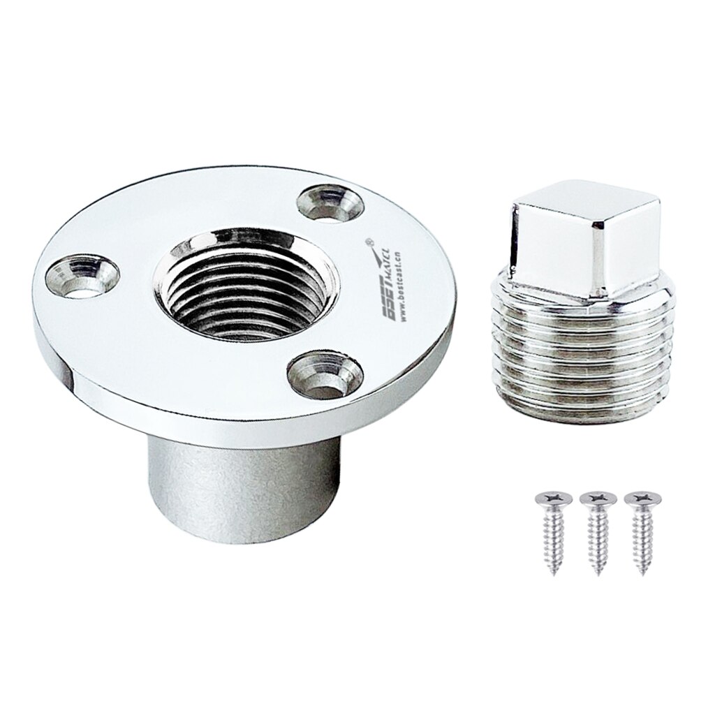 1/2inch Marine Boat Kayak Stainless Steel Drain Plug Boat Part Accessory