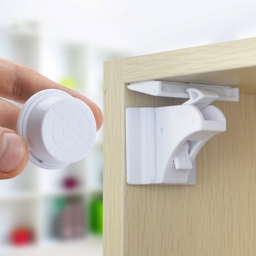 10 Sets baby Safety Locks Cabinet Door Drawer Cupboard Lock Baby Care with Keys Baby Cabinet Safety Lock Set