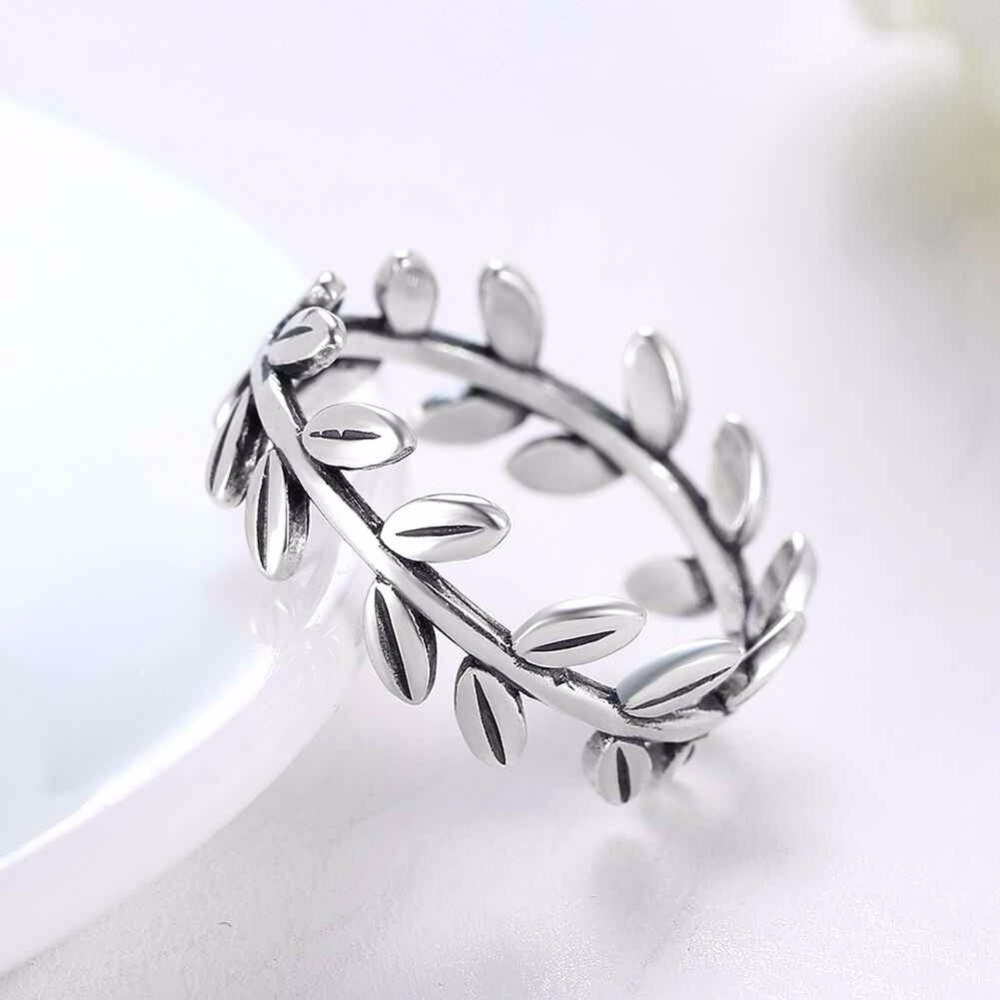 Anillo de Plata de Ley 925 para mujer, deja anillos para dedo femenino, accesorios de boda, joyería (JewelOra RI102591)