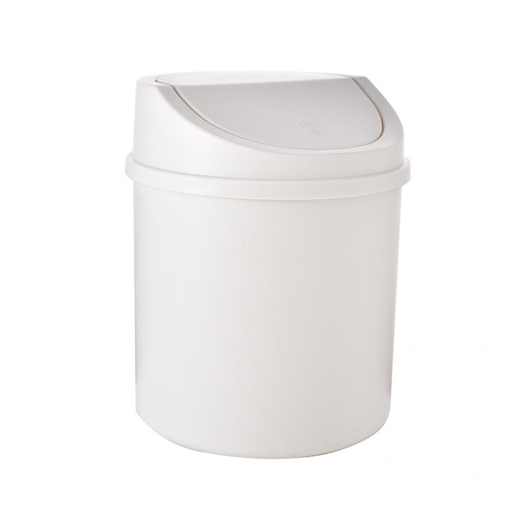 Cubo de basura de escritorio de , fácil de limpiar cubo de basura de mesa, compacto, de plástico sólido, Mini bote de basura de escritorio