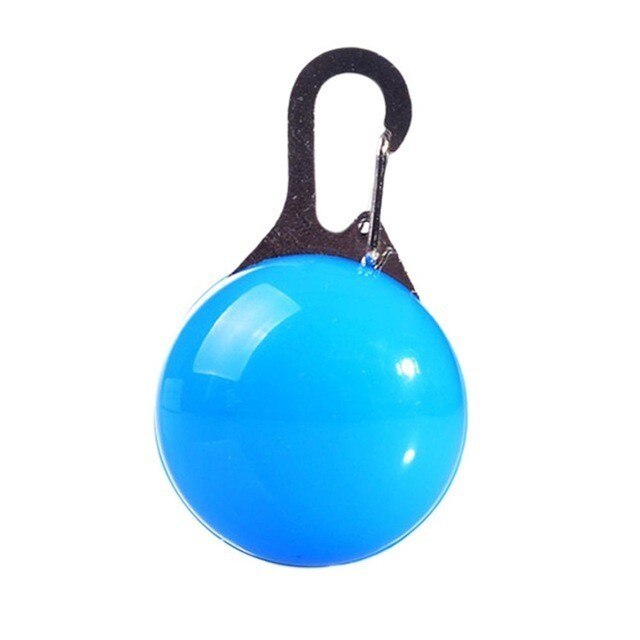 Tag Pet Gato filhote de cachorro do Cão LED brilhante pingente colar de Segurança Noite Luz Piscando Coleira para cães Luminosa Luz Brilhante: Azul
