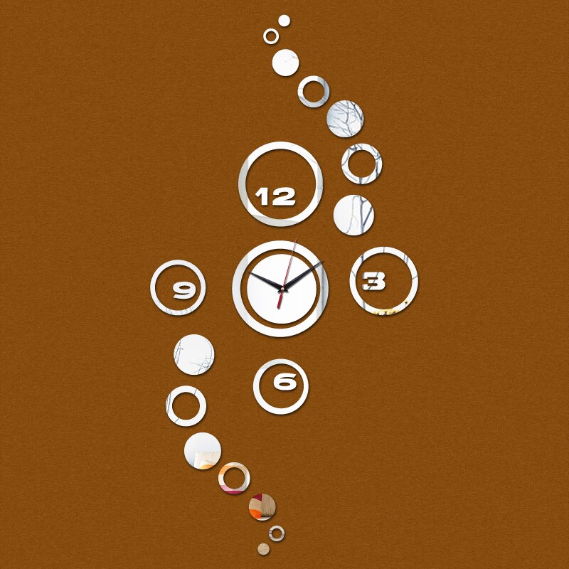 real acrylic watch wall 19pcclock modern luxury mirror 3d watches clocks 4numbers abstract