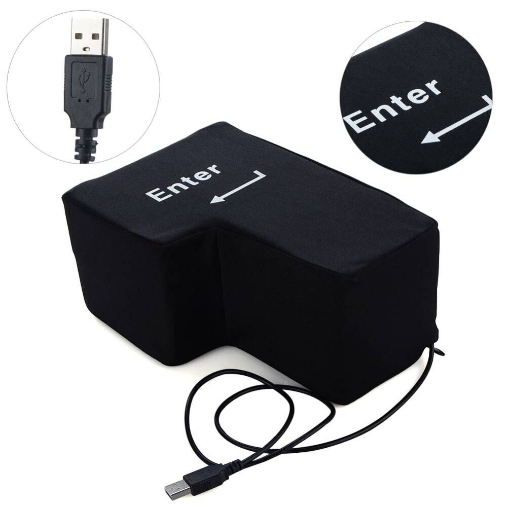 Big USB Enter-taste spielzeug Kreative Entlüftung Presse Computer Riesen Super Enter-Taste Anti Druck Artefakt Vibration vent Spielzeug