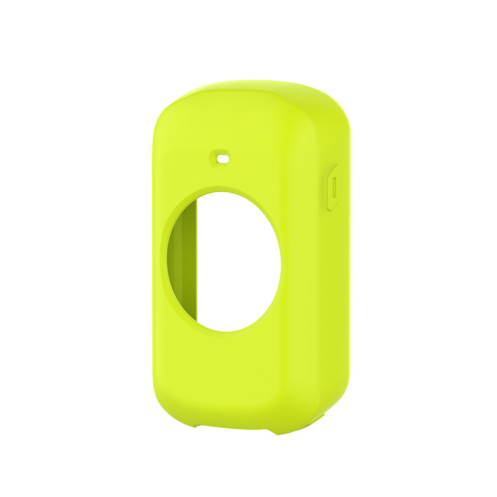 Para Garmin Edge 130 530 830 Plus silicona Gps bicicleta ordenador protección de pantalla Cyclocomputer funda protectora película de vidrio: L / YELLOW