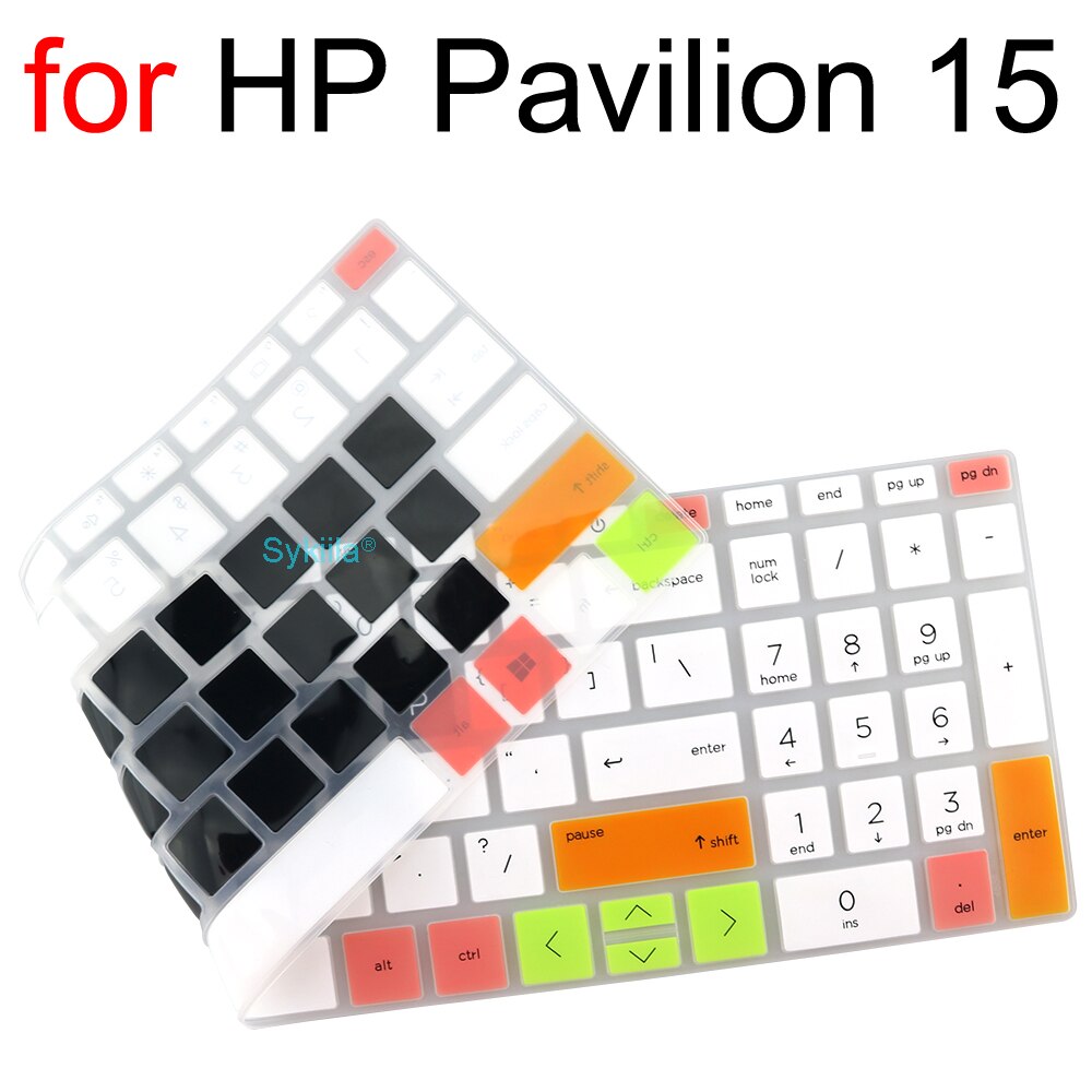 Cubierta de teclado para HP Pavilion 15, funda protectora de silicona, Accesorios para ordenador portátil, CB 15-CC 15-CD 15-Ck 15-CX 15-AB 15-AU
