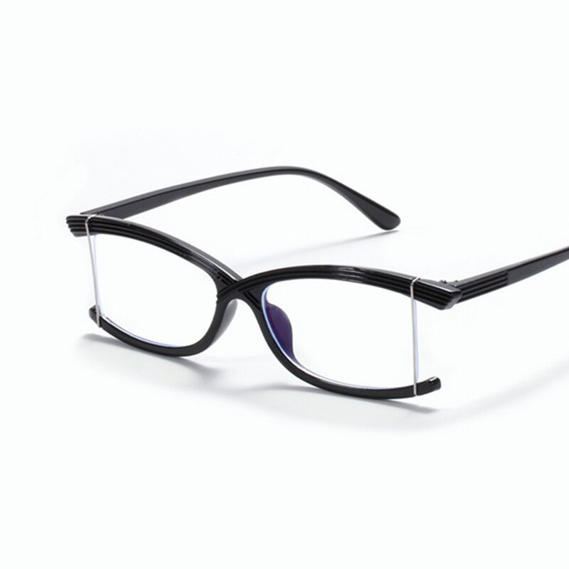 Imwete-gafas irregulares con montura para hombre y mujer, lentes ópticas con luz azul, sin montura, transparentes,
