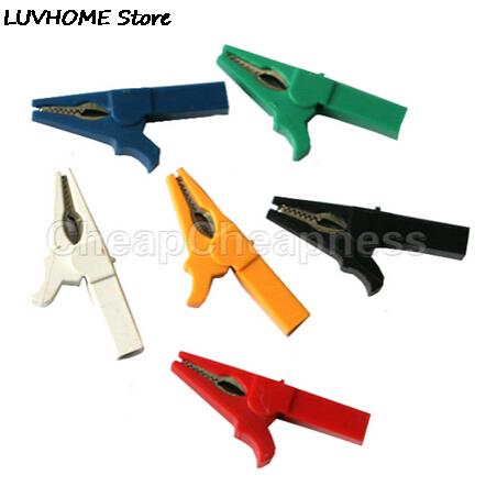 Zlinkj 1 Pcs 55 Mm Alligator Clips Alligator Clips Voor 4 Mm Banana Plug Connectoren Terminals Clips Willekeurige kleur