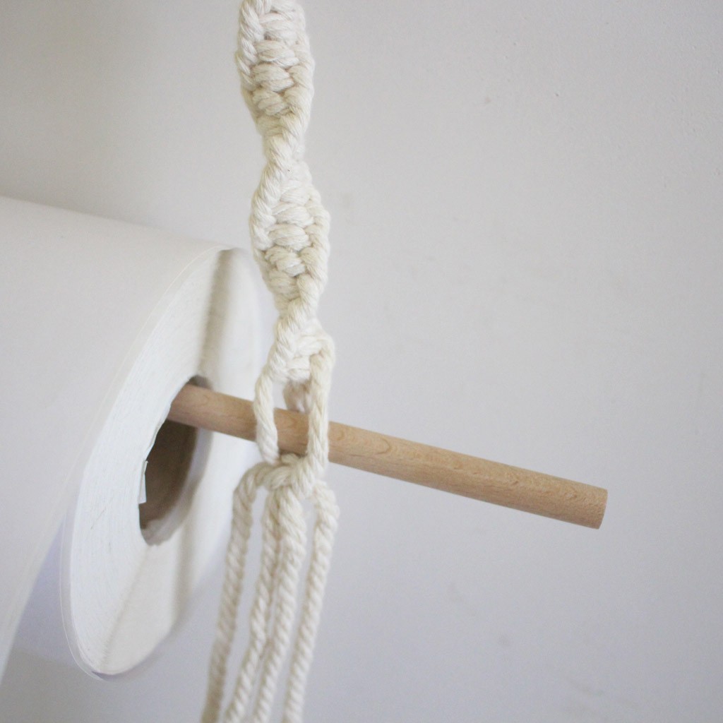 Paper Roll Holder Shelf Tissue Storage Rack Wood braid Combination Kitchen Towel Rack Tissue Bathroom Toilet Storage d90917