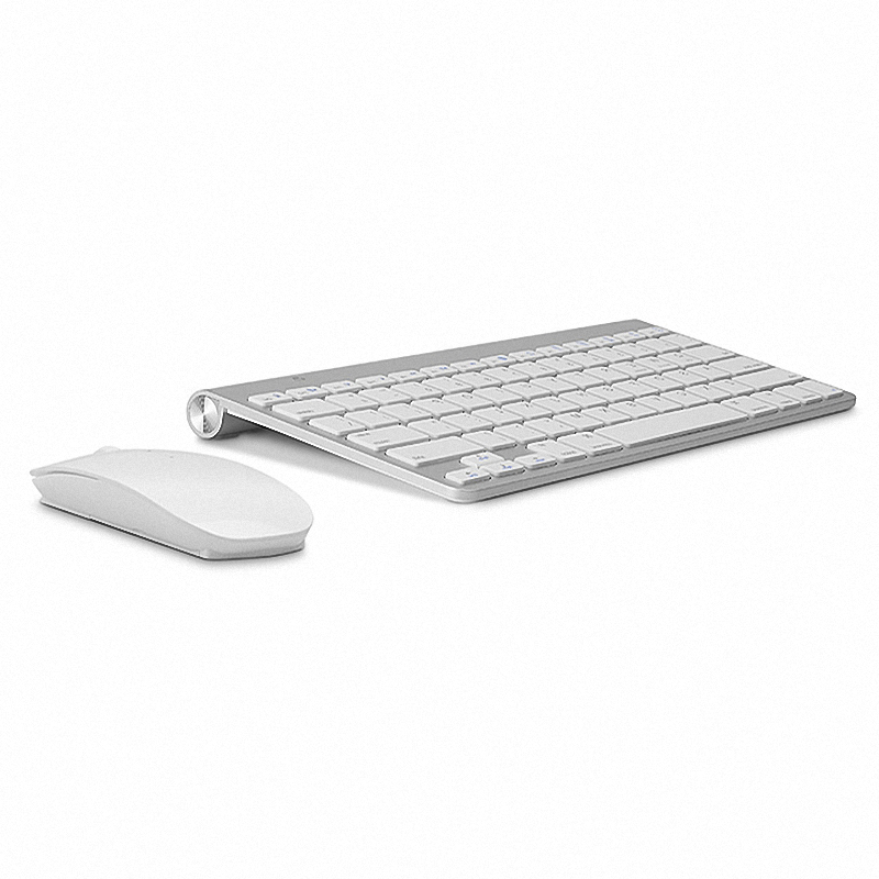 Russian/Spanish/English/Arabic 2.4G Wireless Keyboard and Mouse Combo Mini Multimedia Keyboard Mouse Set For Laptop PC TV Gray