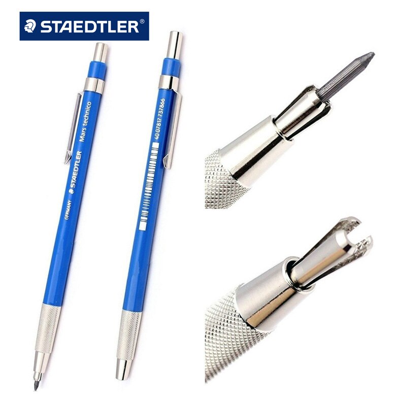 Staedtler 780 C Mars technico Automatic Mechanical Pencil 2.0mm Blue Body Color Leadholder for drawing, sketching and writing