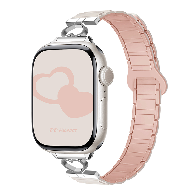 magnetische bandjes voor Apple Watch Band 45 mm 44 mm 40 mm 42 mm 46 mm 41 mm 49 mm 38 mm siliconen armband IWatch Series 10 SE 9 8 7 Ultra 2: SMOKEY MAUVE / 12mm