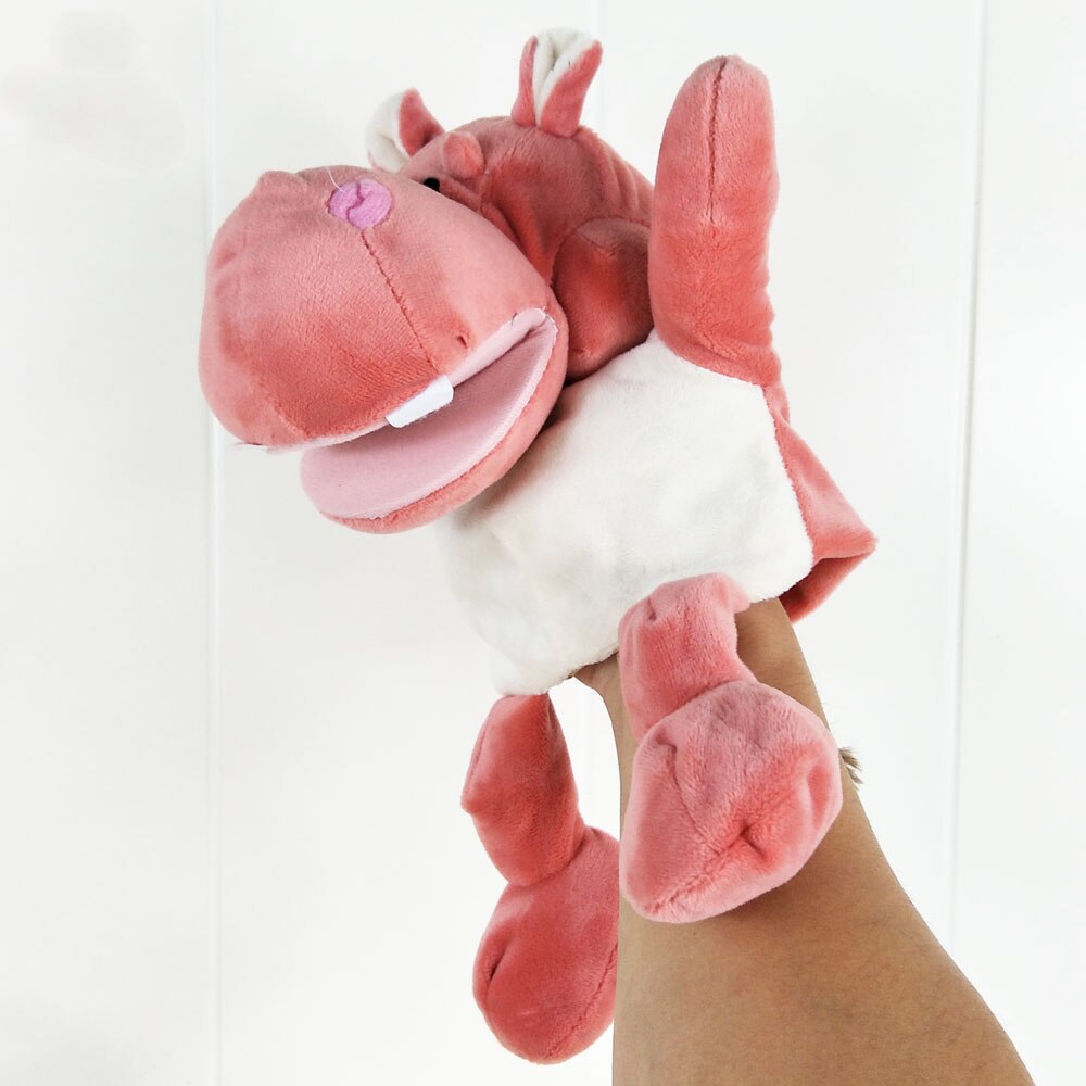 Tiger abe elefant løve hånddukke børn plys legetøj dyr børnehave hånddukke fødselsdag baby barn udstoppet legetøj: 13