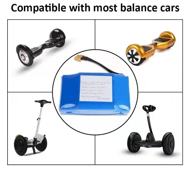 36v 20ah akku-hoverboard-akkupack mit wiederaufladbarer lithium-ionen-zelle für elektrische selbstbalance-scooter, hoverboards und einräder