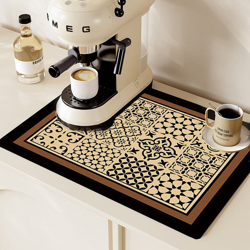 Diatomeeën Modder Koffiezetapparaat Mat Keuken Aanrecht Drainage Eettafel Tafelblad Water Huishoudelijke Verbranden Thermische Isolatie Matten: XL / Bruin