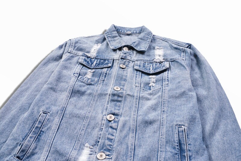 19ss Men Long Sleeve Back Rottweiler dog Denim Baseball Coats & Jackets Abstract digital coat #E205