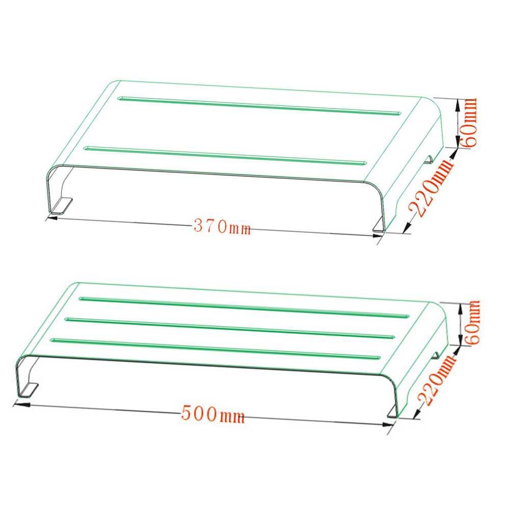 Aluminium Legierung Halterung Computer Monitor Stand Basis Anti-slip Bildschirm Riser Halter VDX99