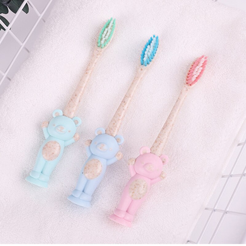 3Pcs/set Kids Cartoon Soft-bristled Toothbrush Children Cute Bear Styles Toothbrush Baby Training Toothbrushes Kid Tooth Nursing