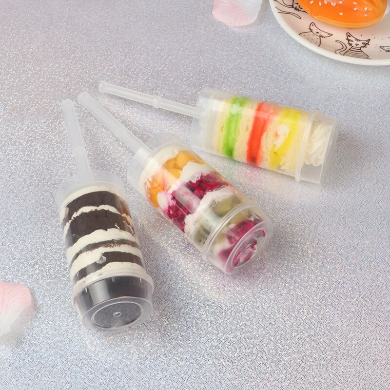 10x kager dessert push up pop containere shooter pop til fest brug plast dessert kopper dessert dessert kopper